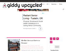 Tablet Screenshot of giddyupcycled.com